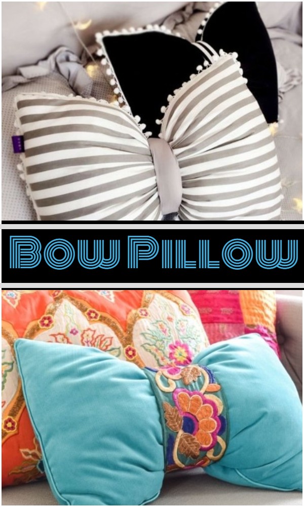 DIY Bow Pillow Free Sewing Project