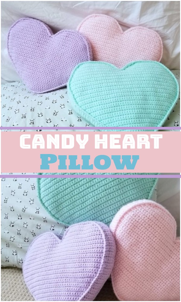 Free DIY Candy Heart Pillow Project