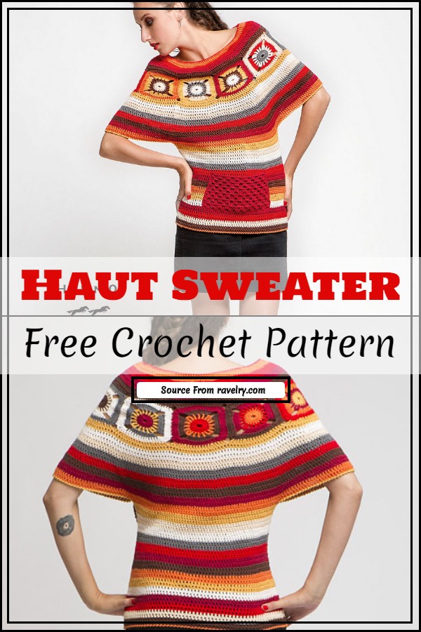 Haut Crochet Sweater Free Pattern
