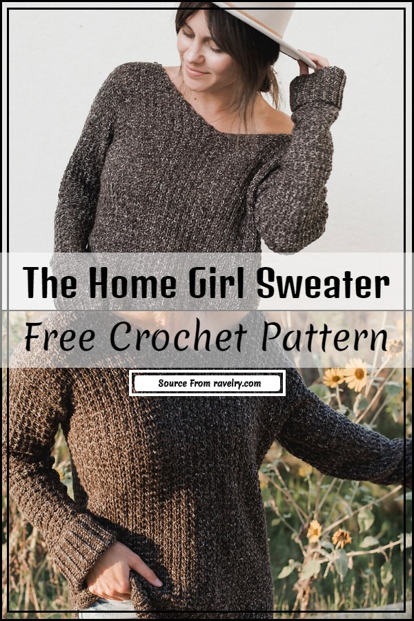 The Home Girl Crochet Sweater Free Pattern