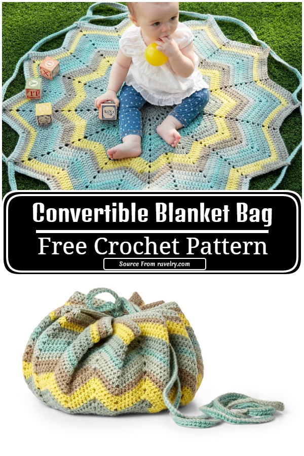 Crochet Convertible Blanket Bag