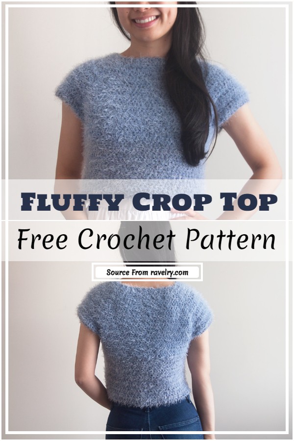 Crochet Fluffy Crop Top