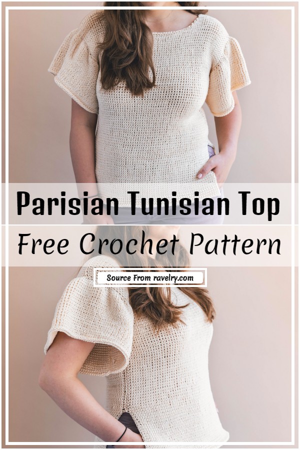 Crochet Parisian Tunisian Top Pattern