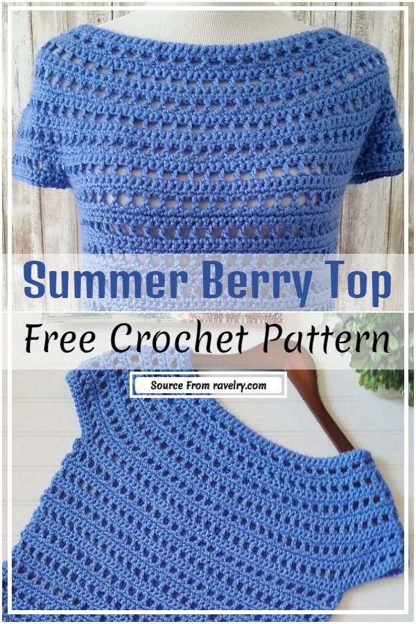Crochet Summer Berry Top