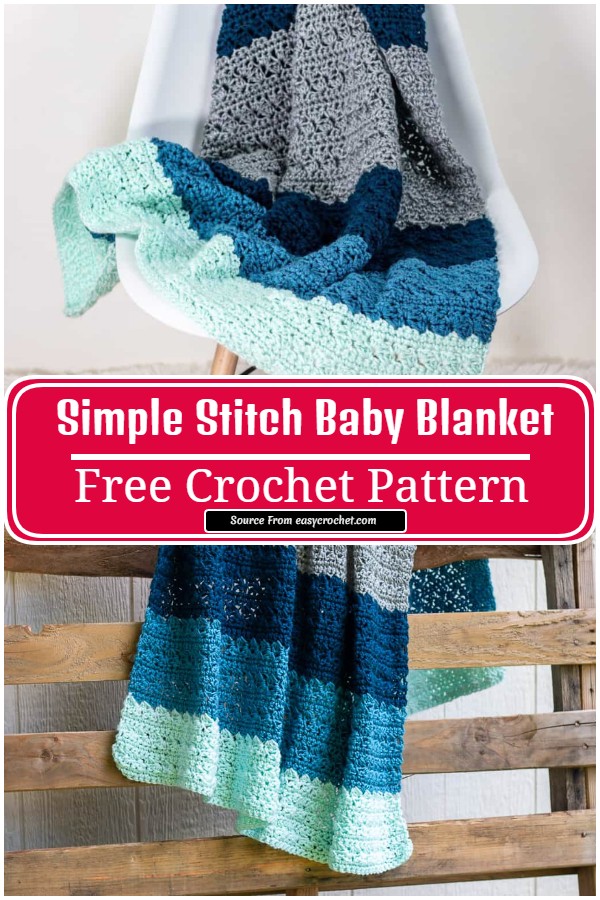 Free Crochet Simple Stitch Baby Blanket