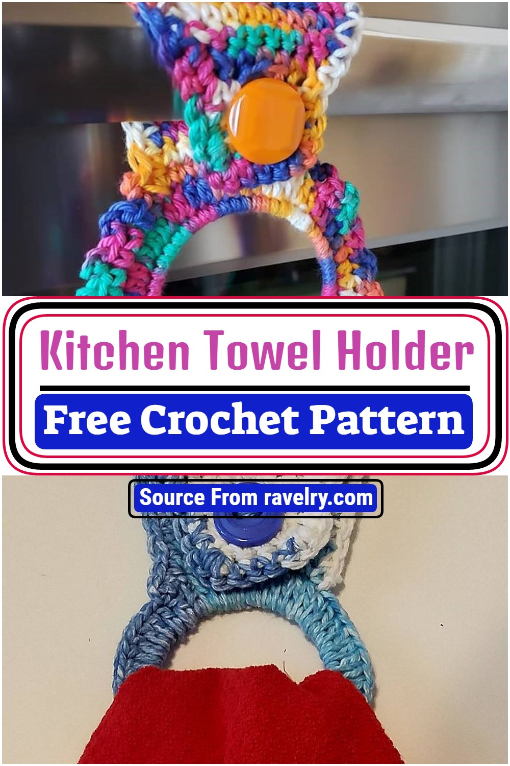 Kitchen Towel Holder Crochet Pattern