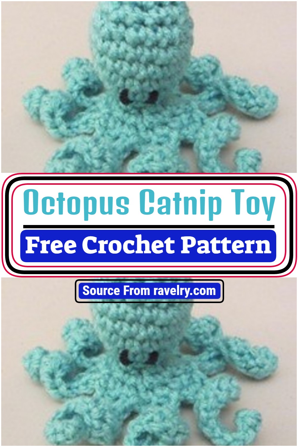 Octopus Catnip Toy Crochet Pattern
