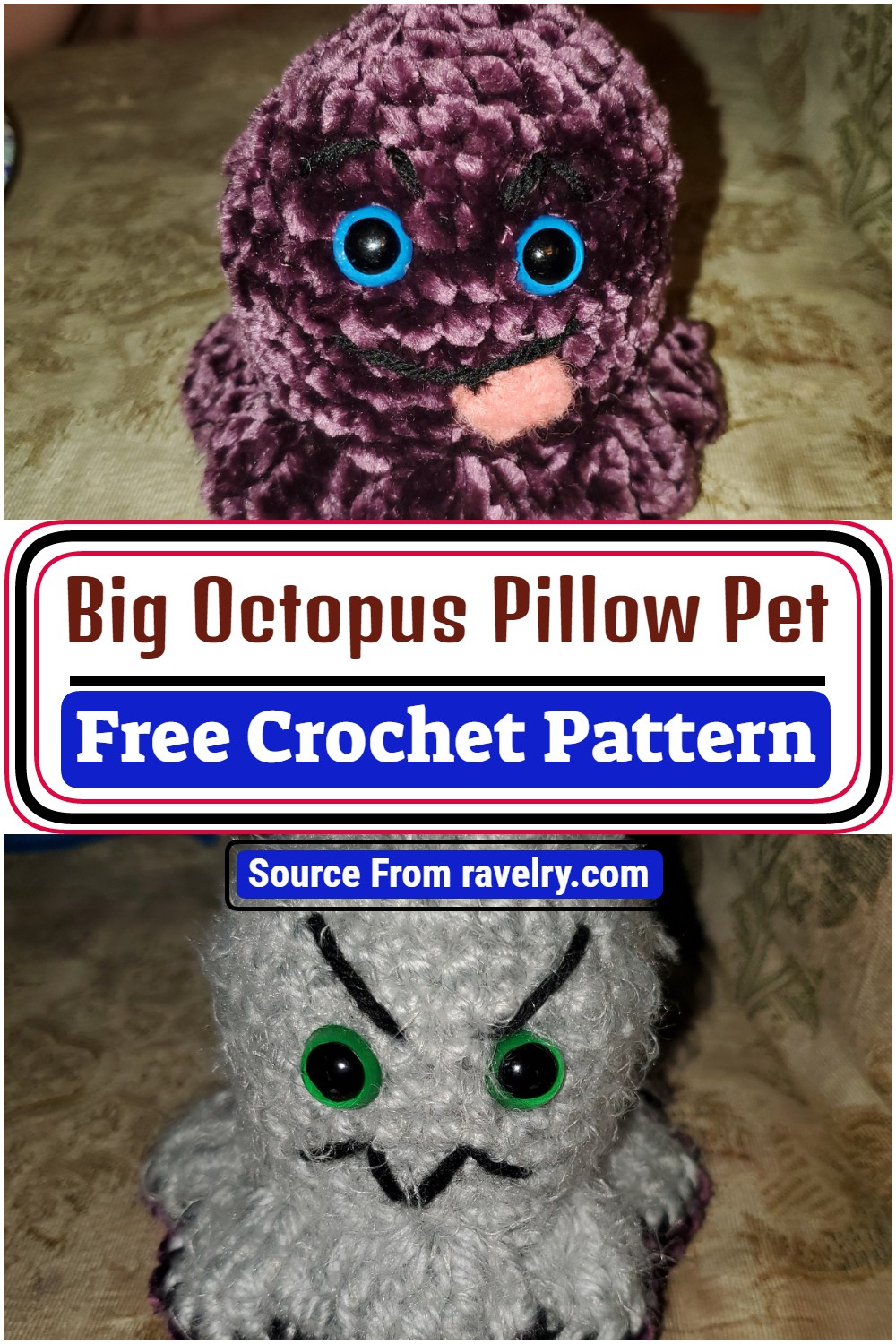 Reversible Crochet Octopus Pattern