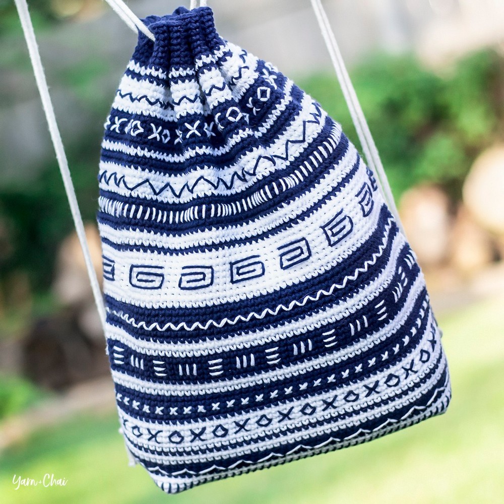 Crochet Cinch Bag Series