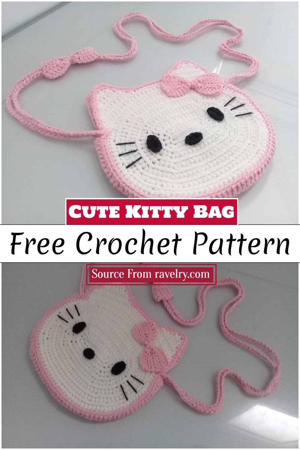 Crochet Cute Kitty Bag Pattern