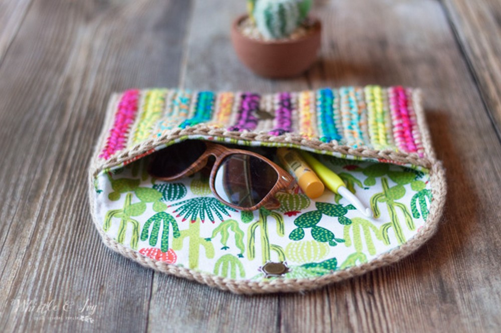 Crochet Rica Colorful Clutch Bag Pattern