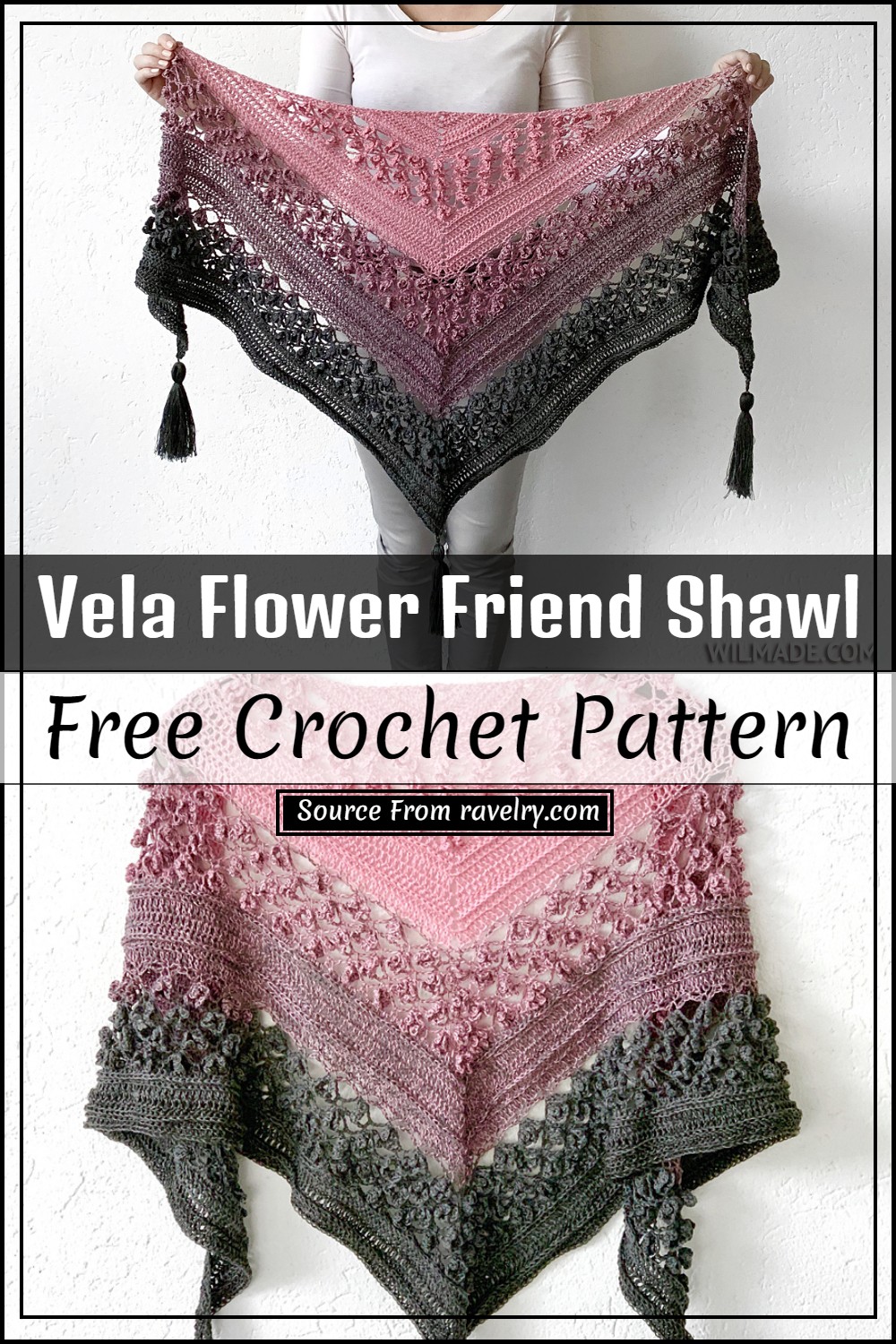 Crochet Vela Flower Friend Shawl
