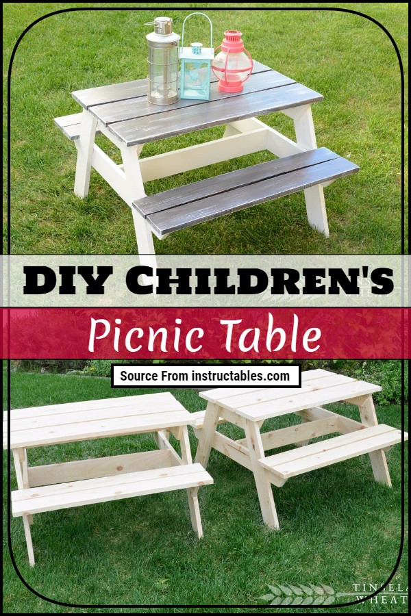 DIY Children's Picnic Table