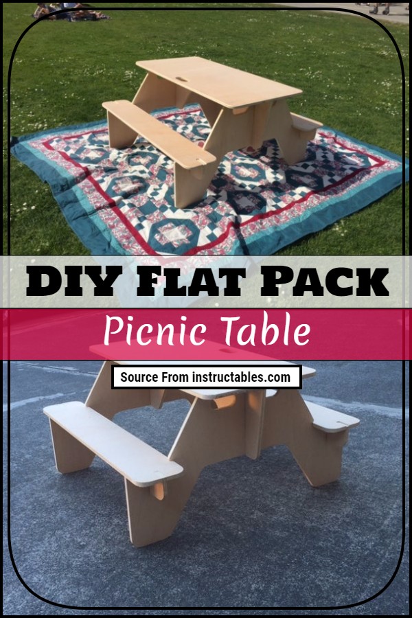 DIY Flat Pack Picnic Table