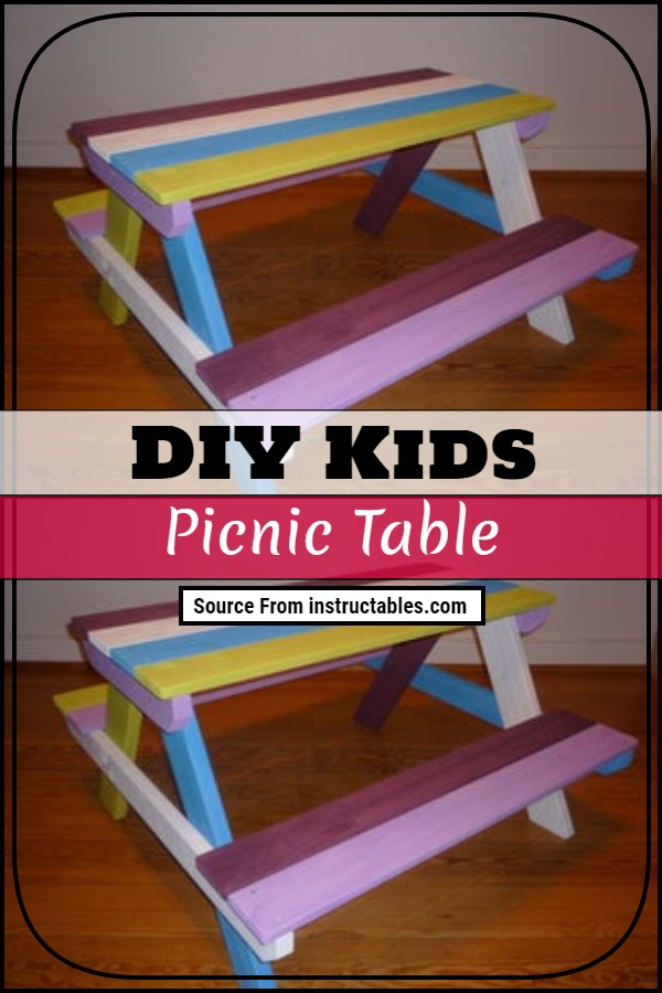 DIY Kids Picnic Table