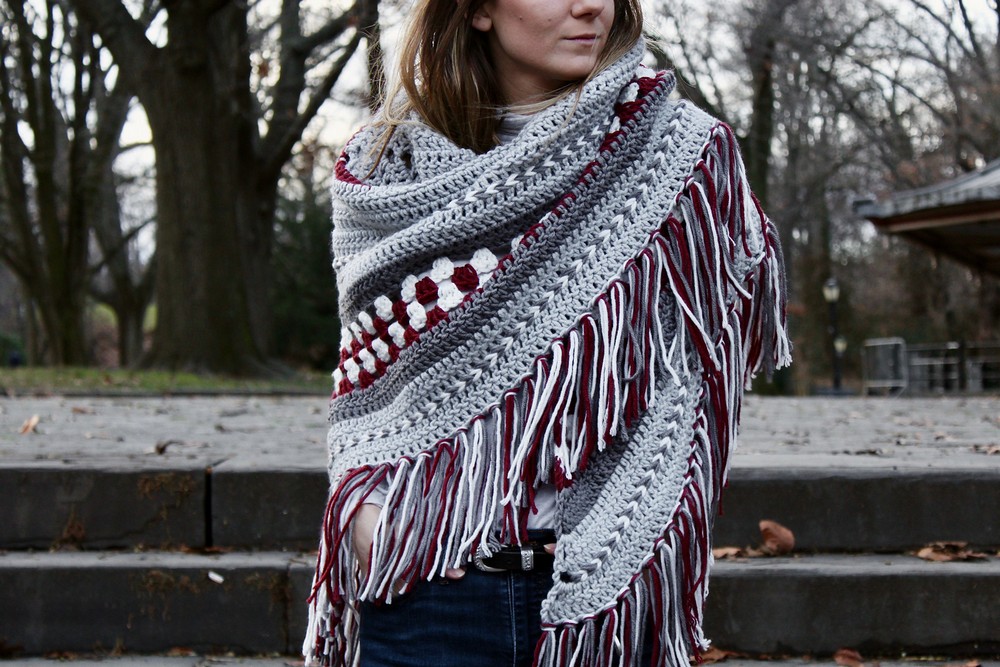 Free Crochet Fireside Wrap