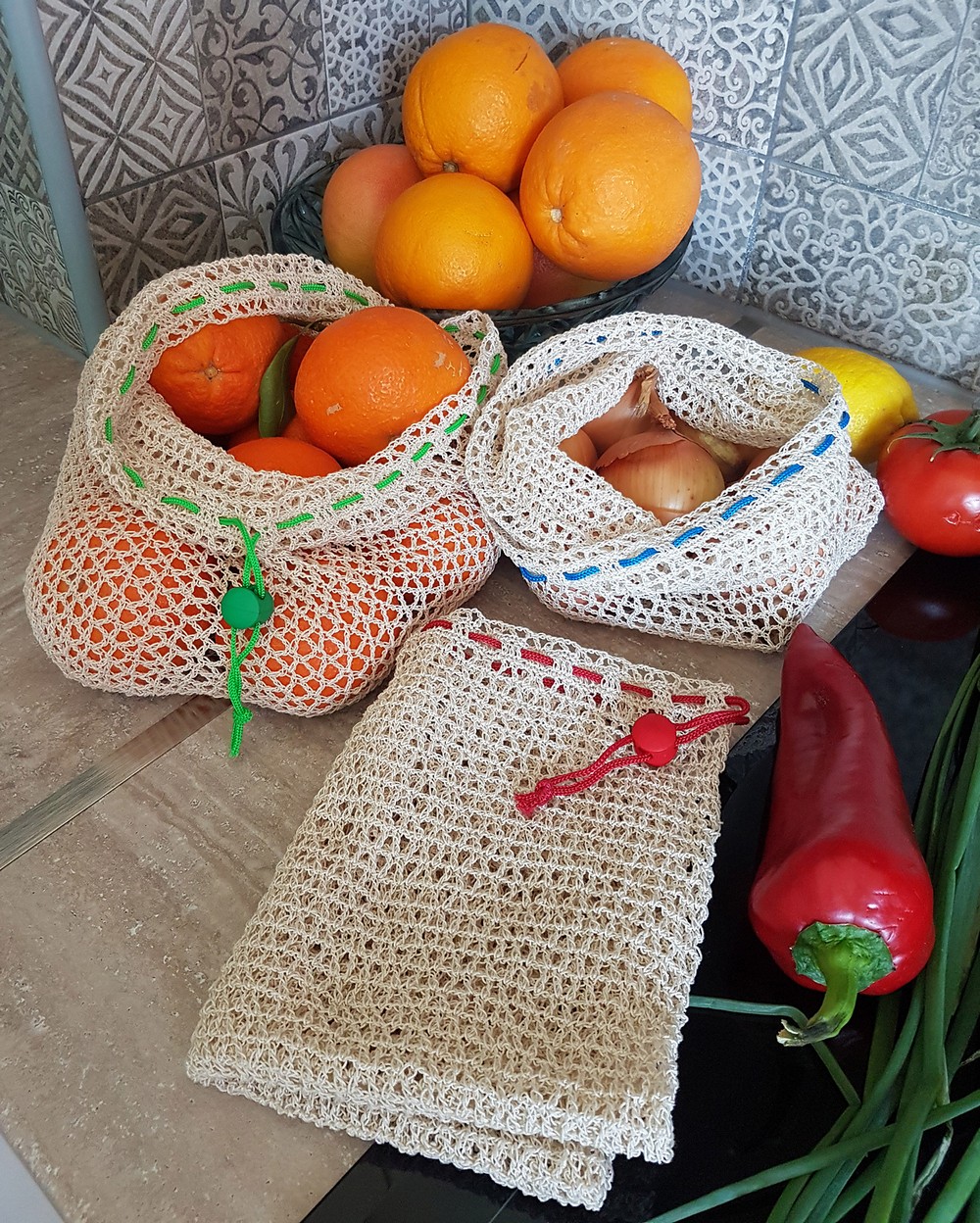 Free Crochet Reusable Produce Bag Pattern
