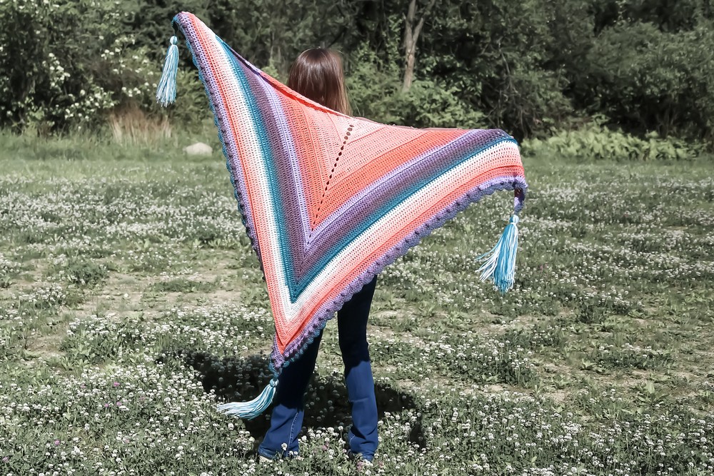 Free Crochet Roux Shawl Wrap