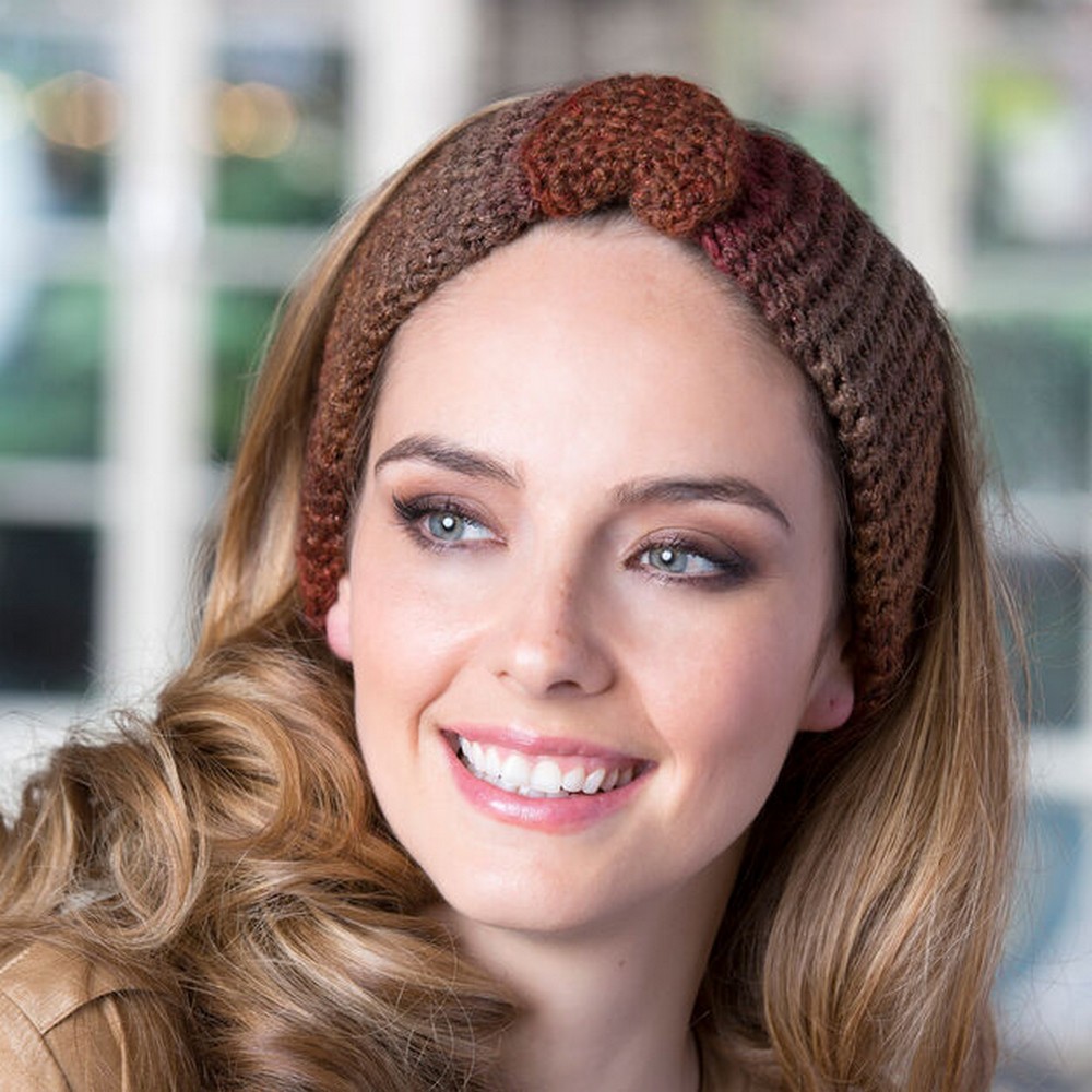 Buttoned Crochet Headband