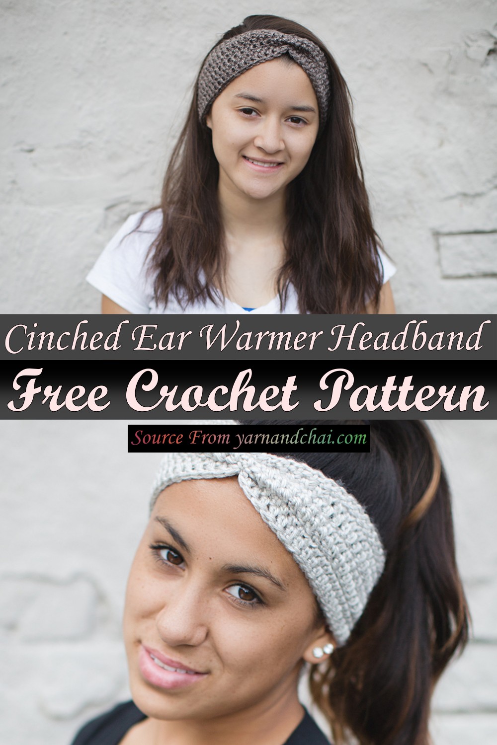 Crochet Cinched Ear Warmer Headband