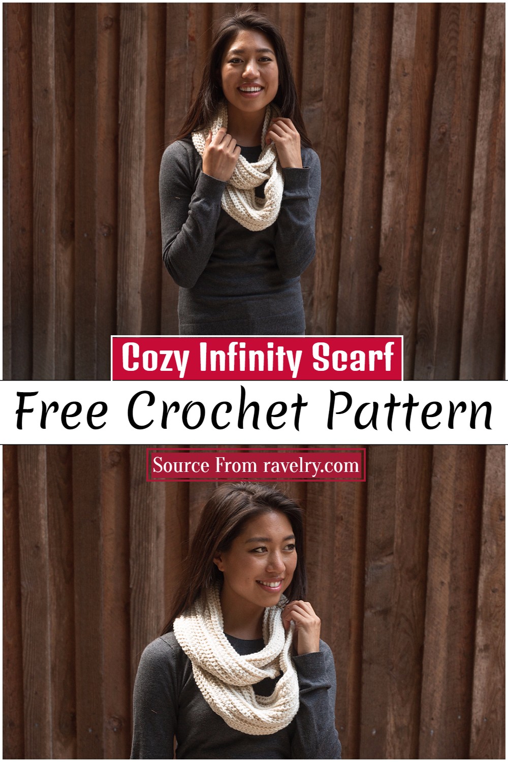 Crochet Cozy Infinity Scarf Free Pattern