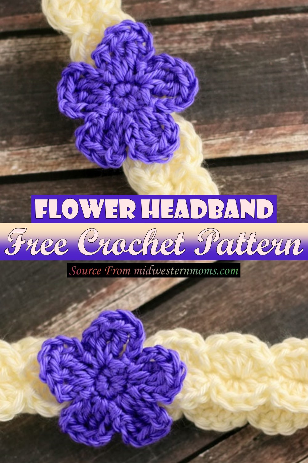 Crochet Flower Headband Pattern