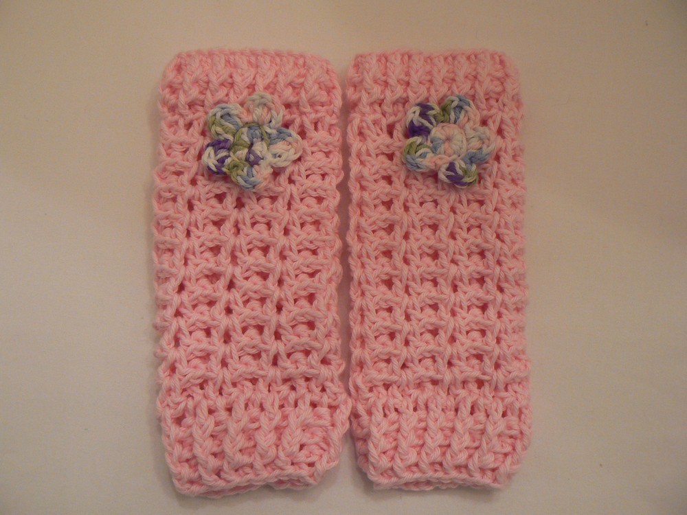 Crochet Flower Leg Warmer Pattern