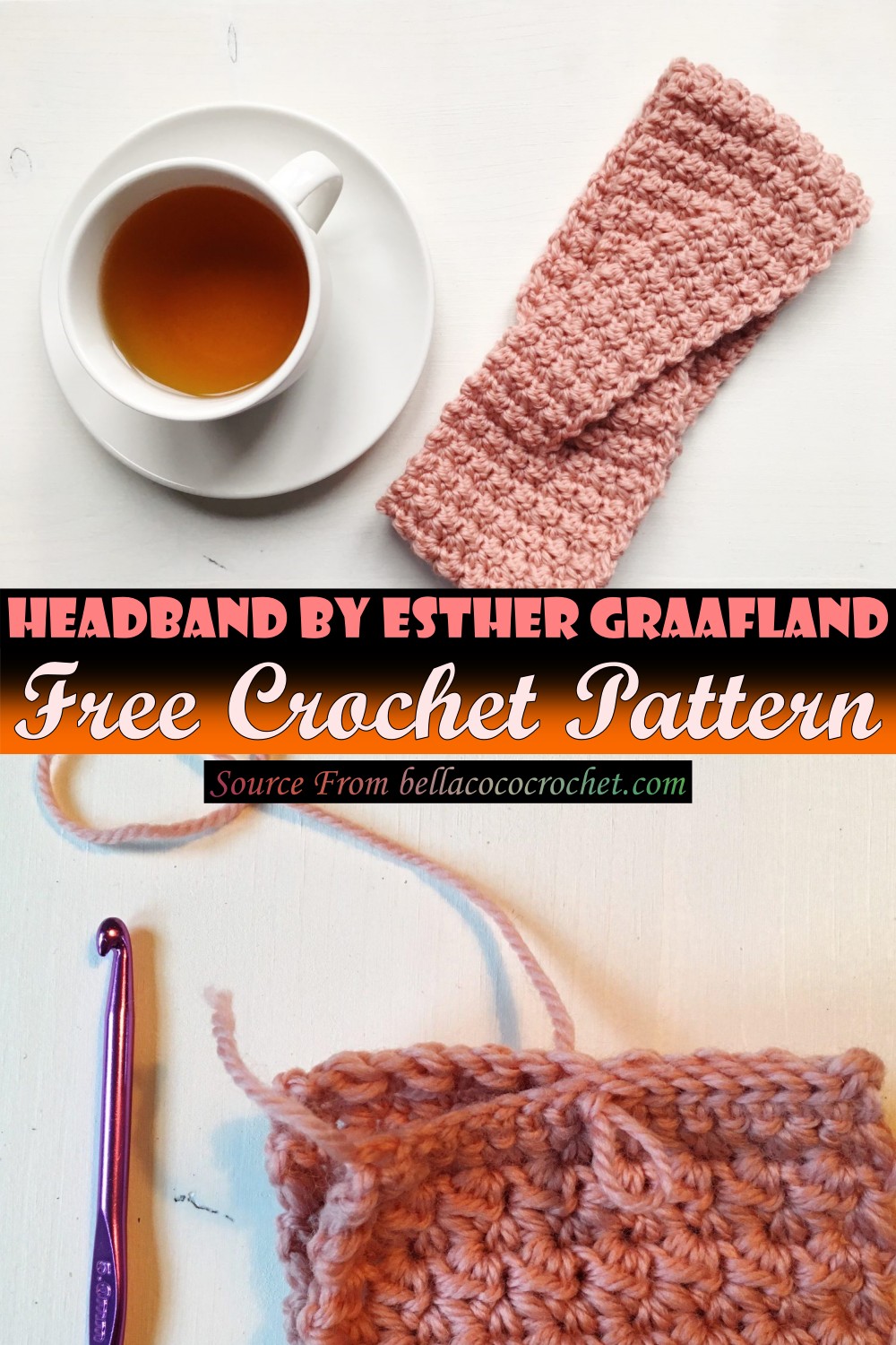 Crochet Headband By Esther Graafland