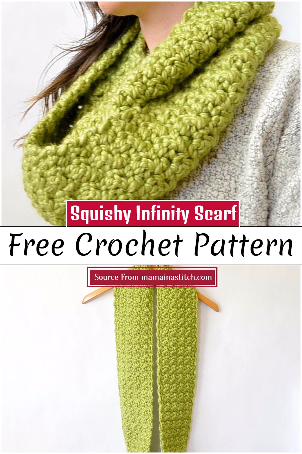 Crochet Squishy Infinity Scarf Pattern