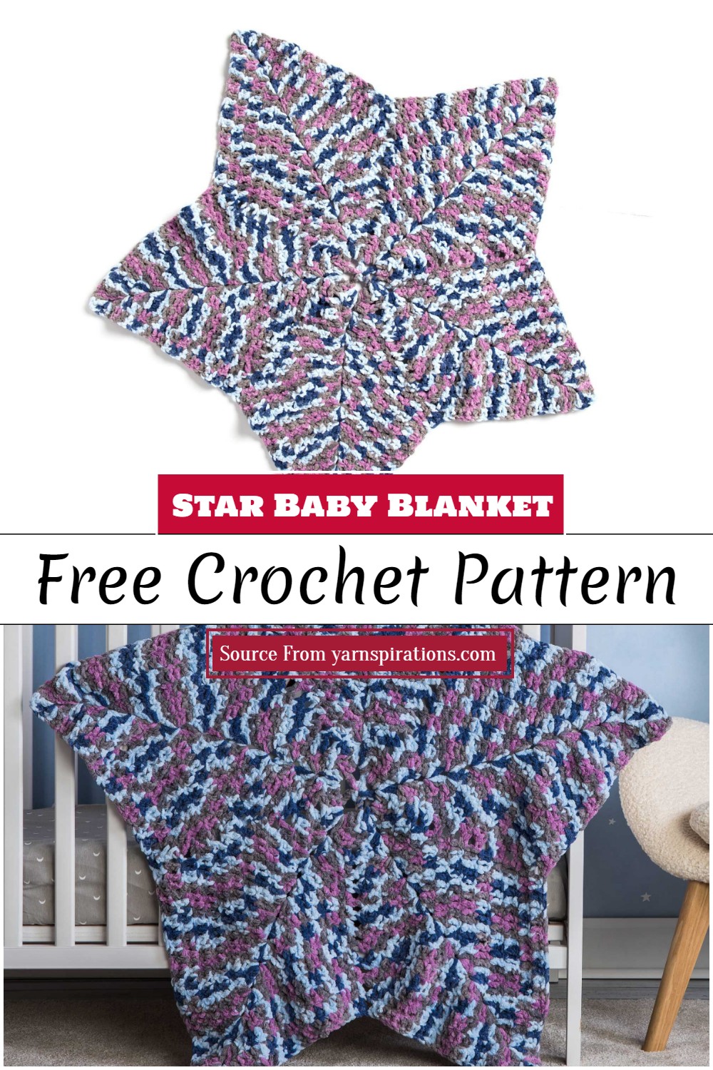 Crochet Star Baby Blanket