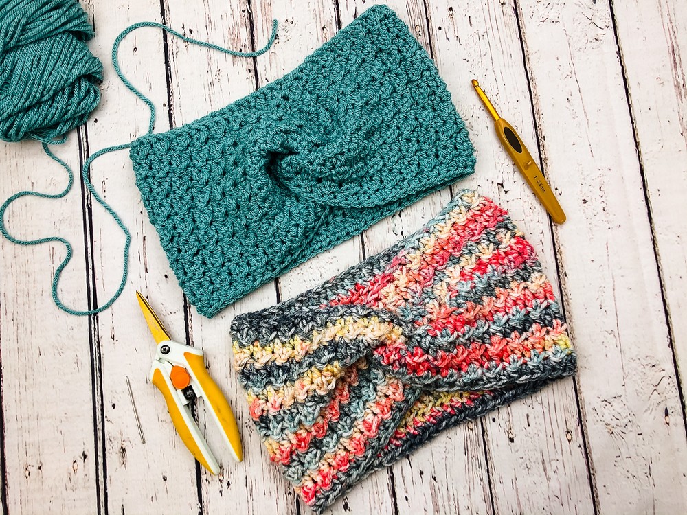 Crochet Textured Twist Headband