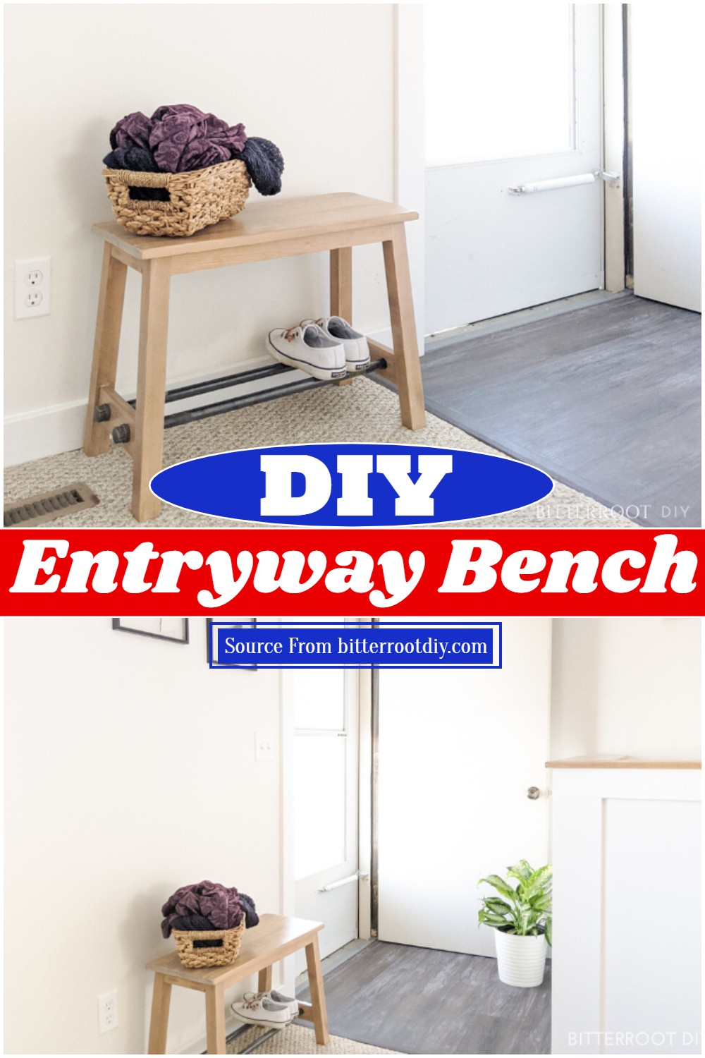 DIY Entryway Bench