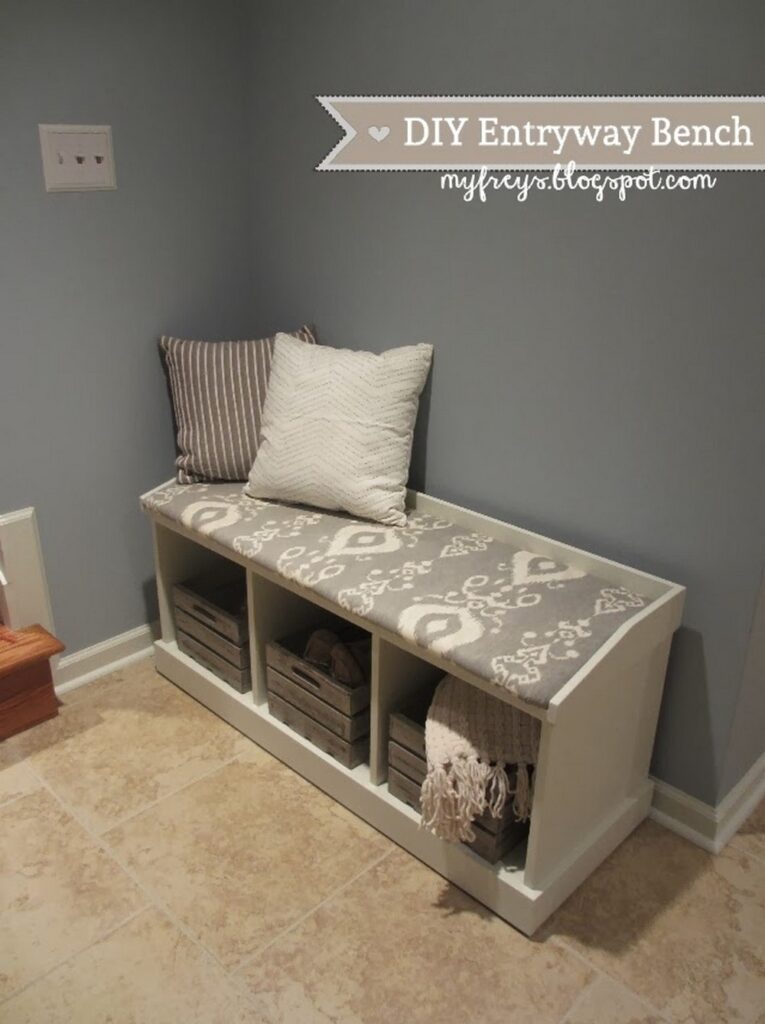 30 DIY Entryway Bench Projects - DIYsCraftsy