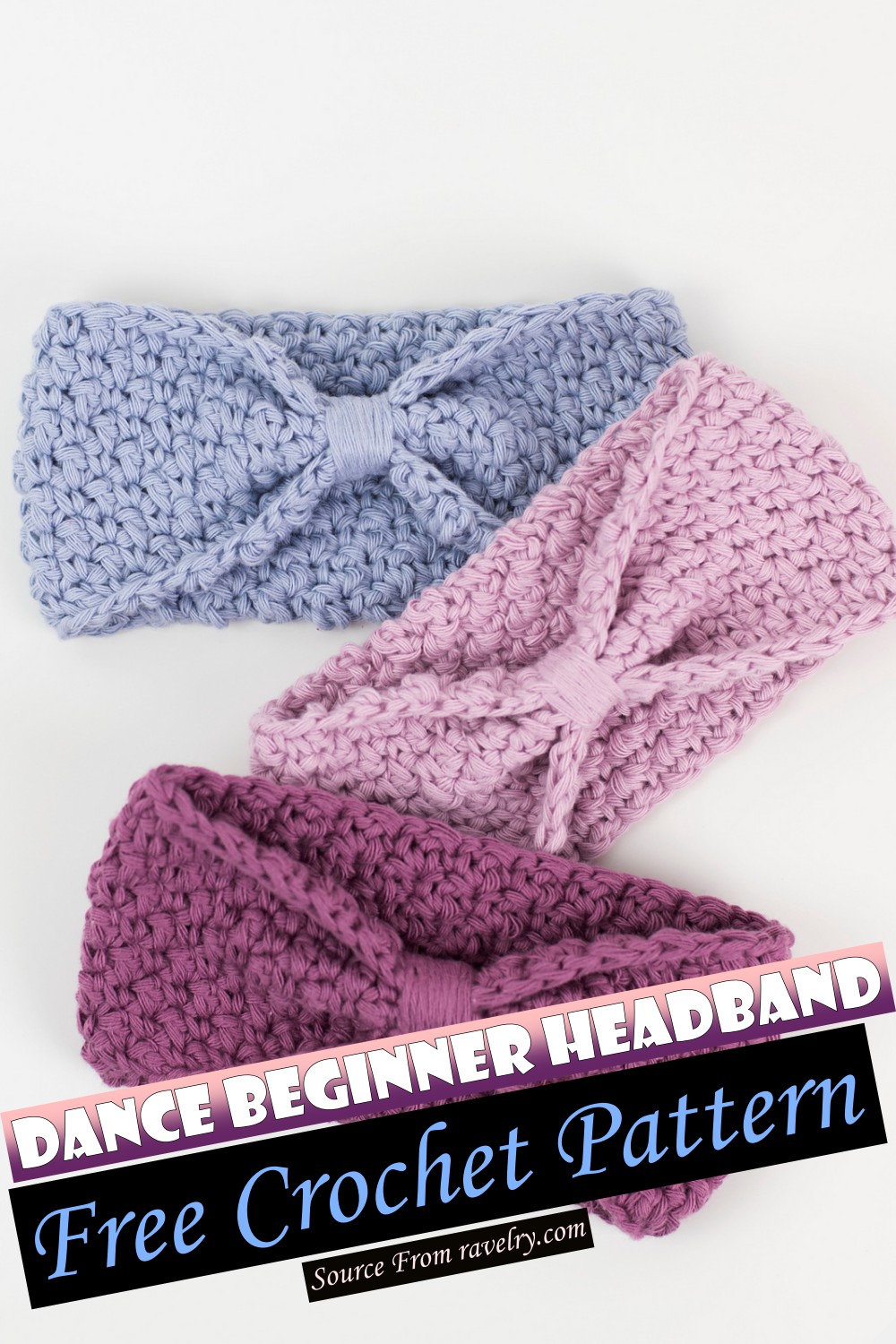 Dance Beginner Headband Free Crochet Pattern