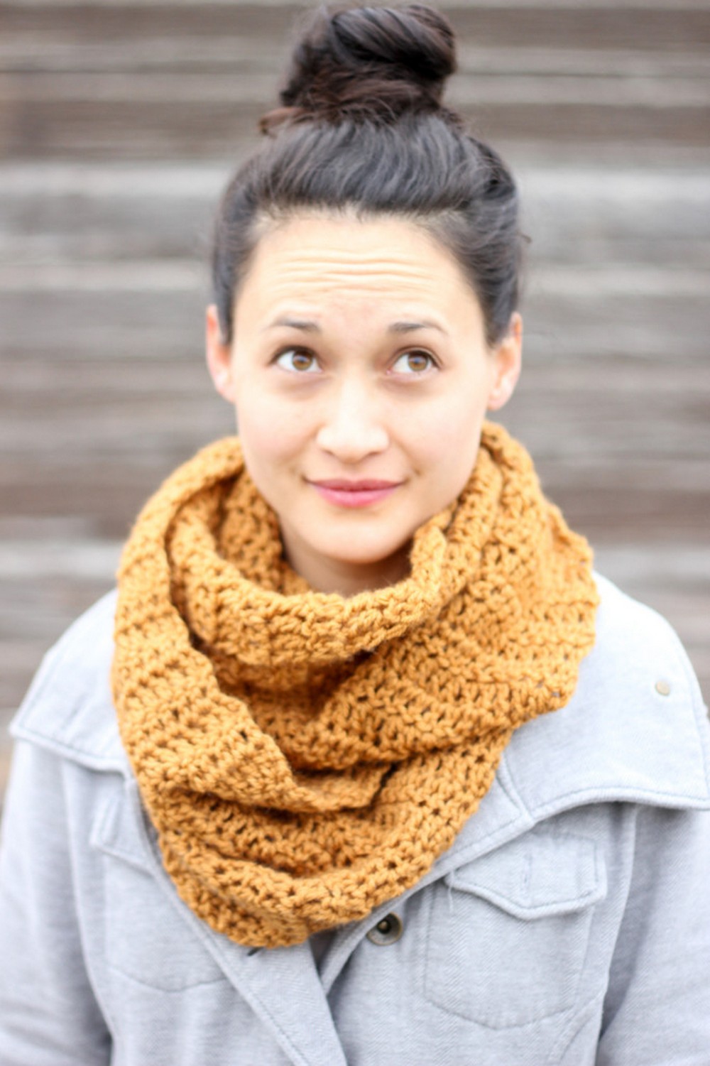 Double Crochet Infinity Scarf Free Pattern