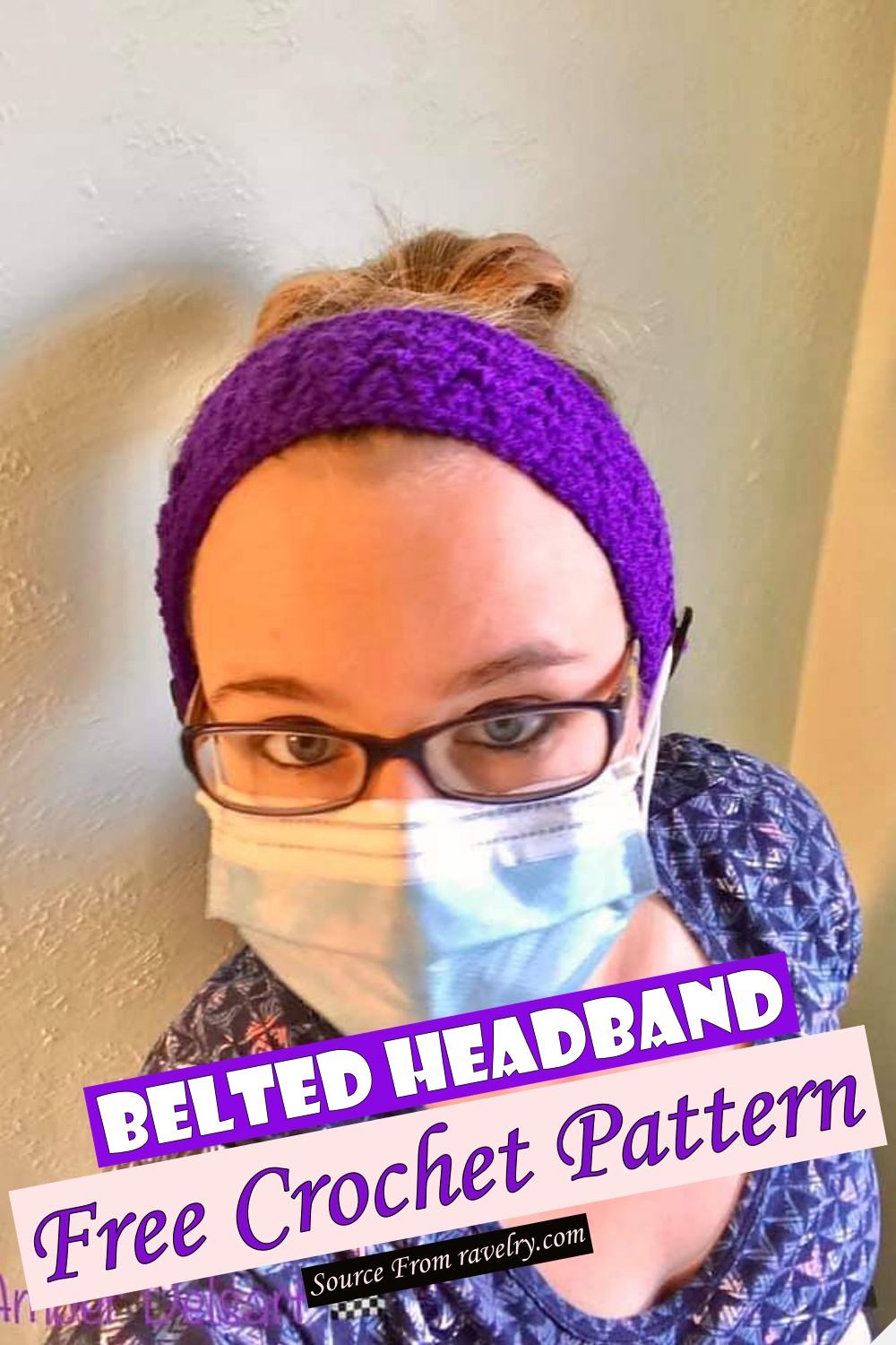 Free Crochet Belted Headband