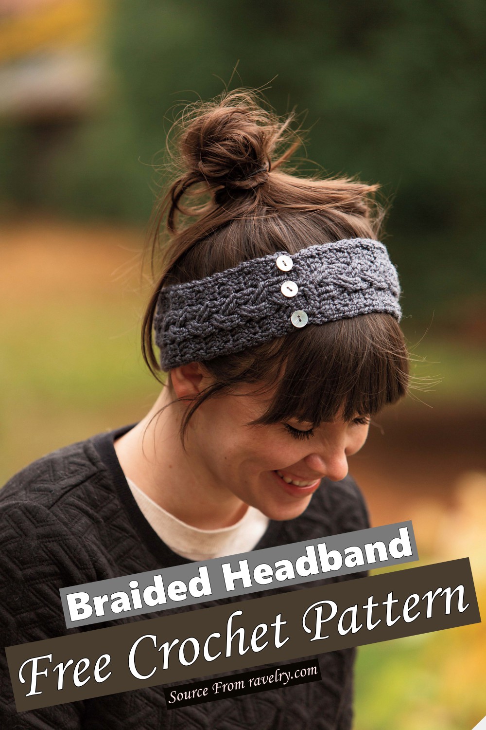Free Crochet Braided Headband