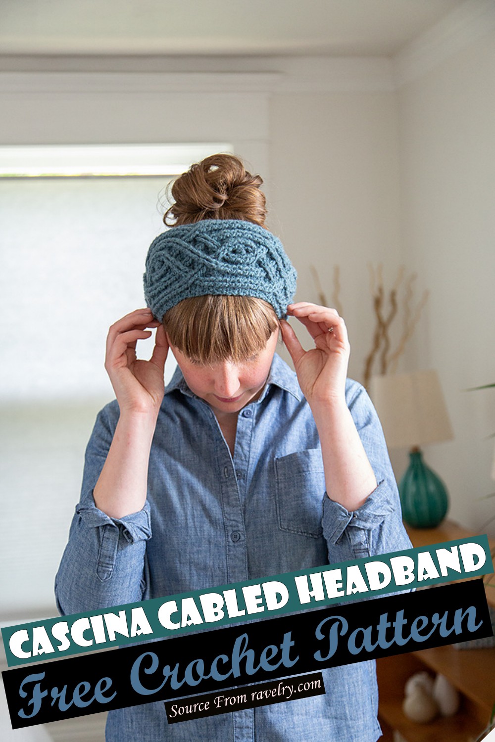 Free Crochet Cascina Cabled Headband