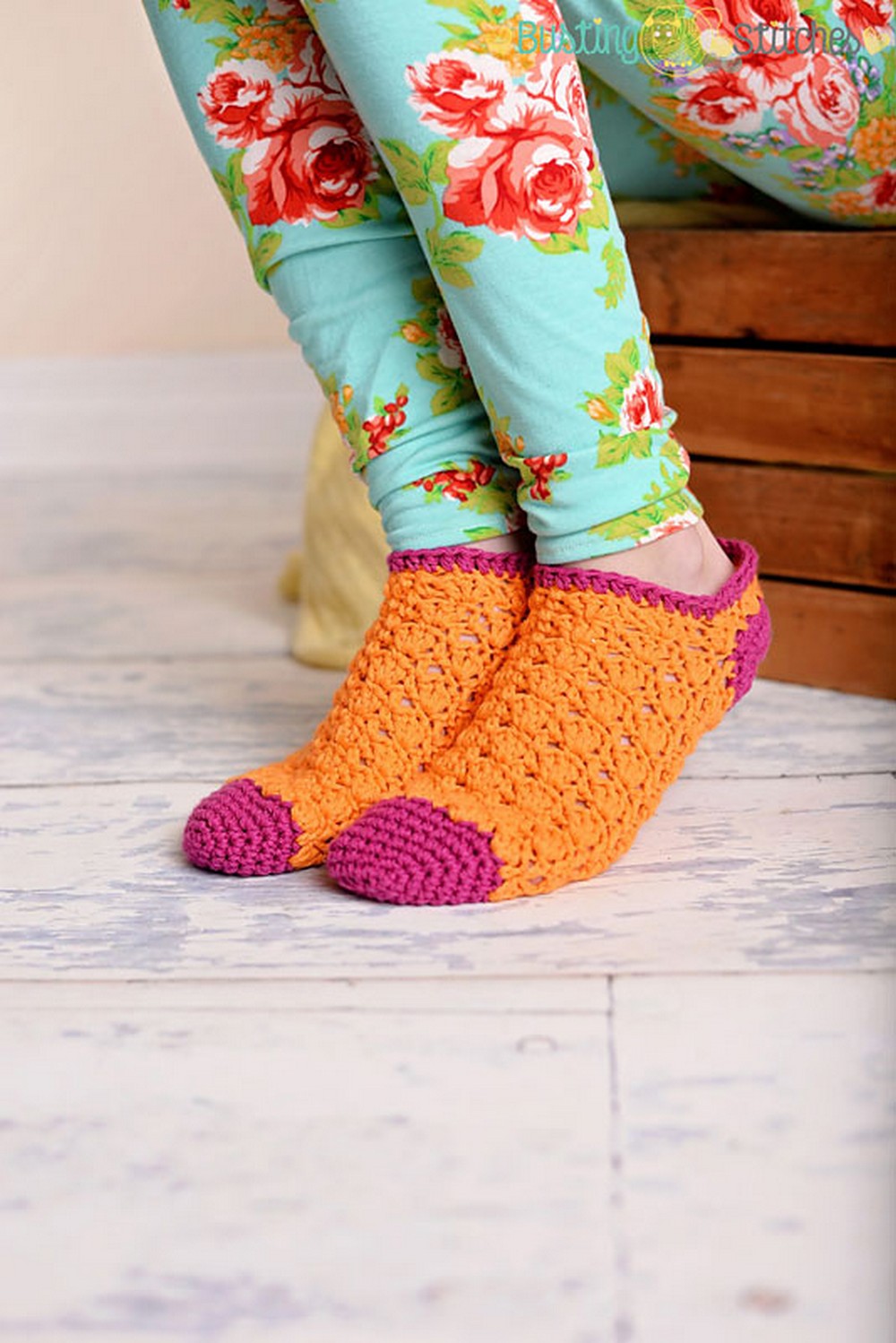Free Crochet Color Pop Socks