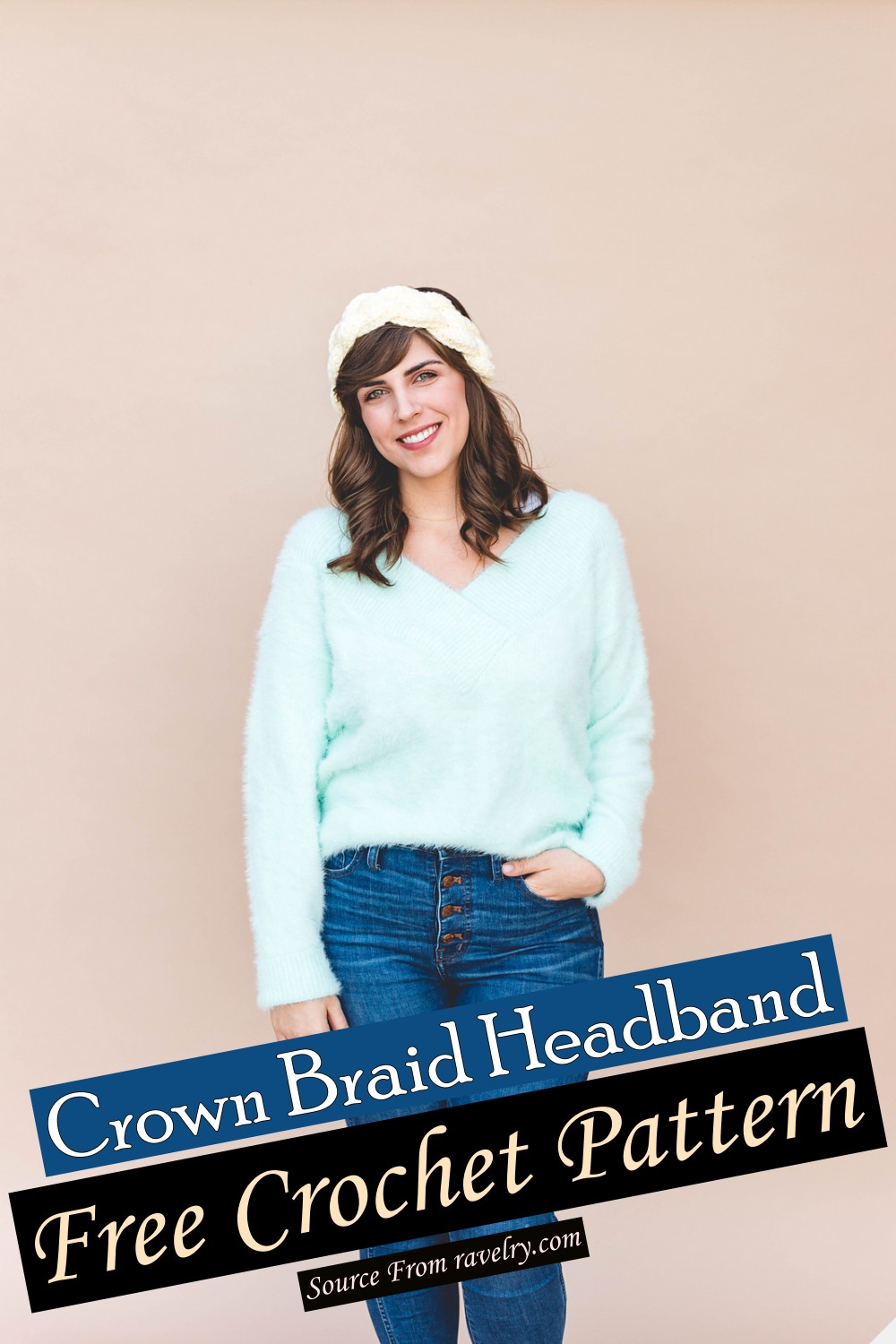 Free Crochet Crown Braid Headband