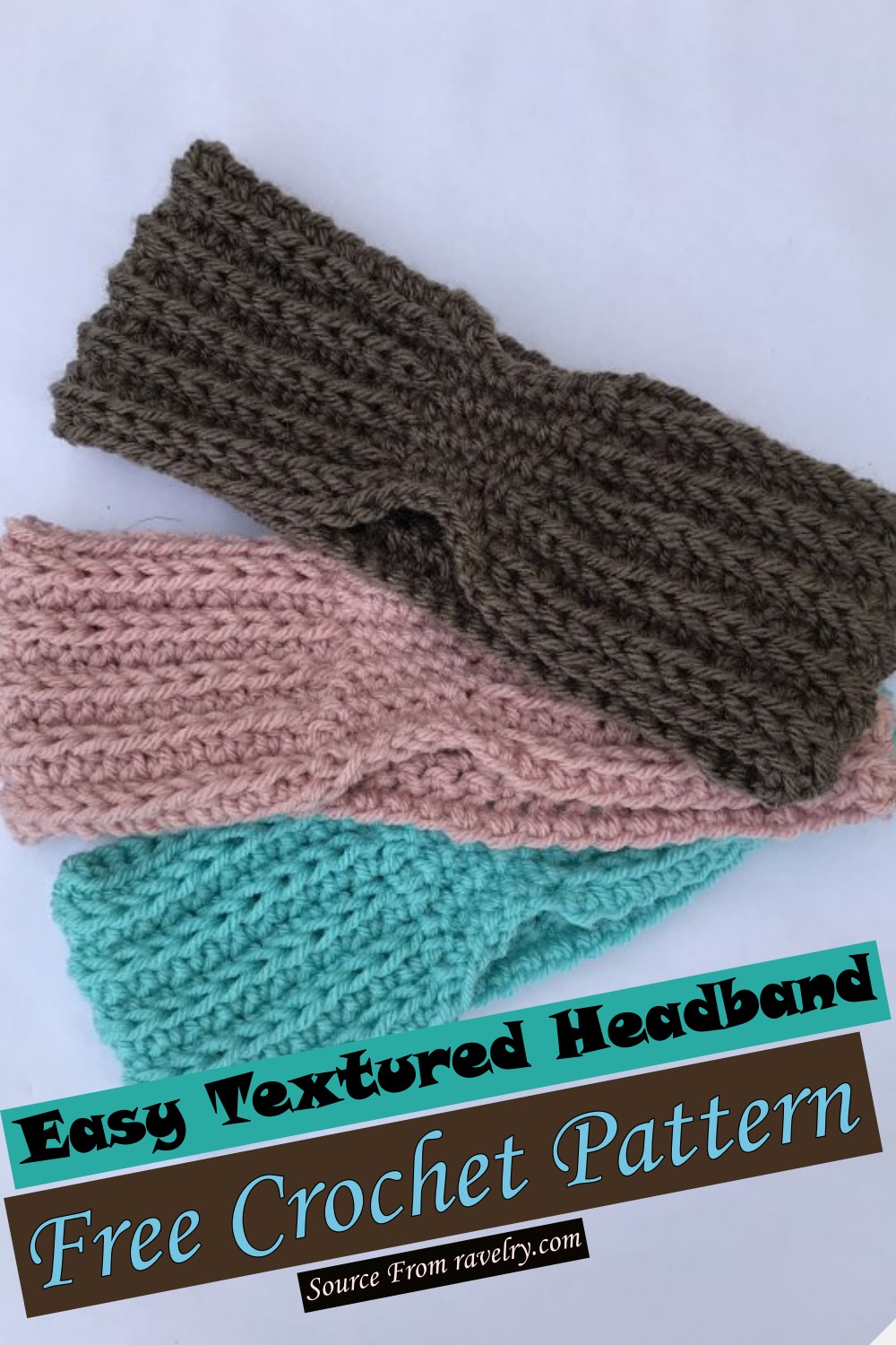 Free Crochet Easy Textured Headband