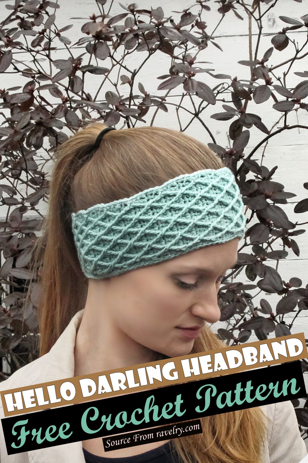 Free Crochet Hello Darling Headband