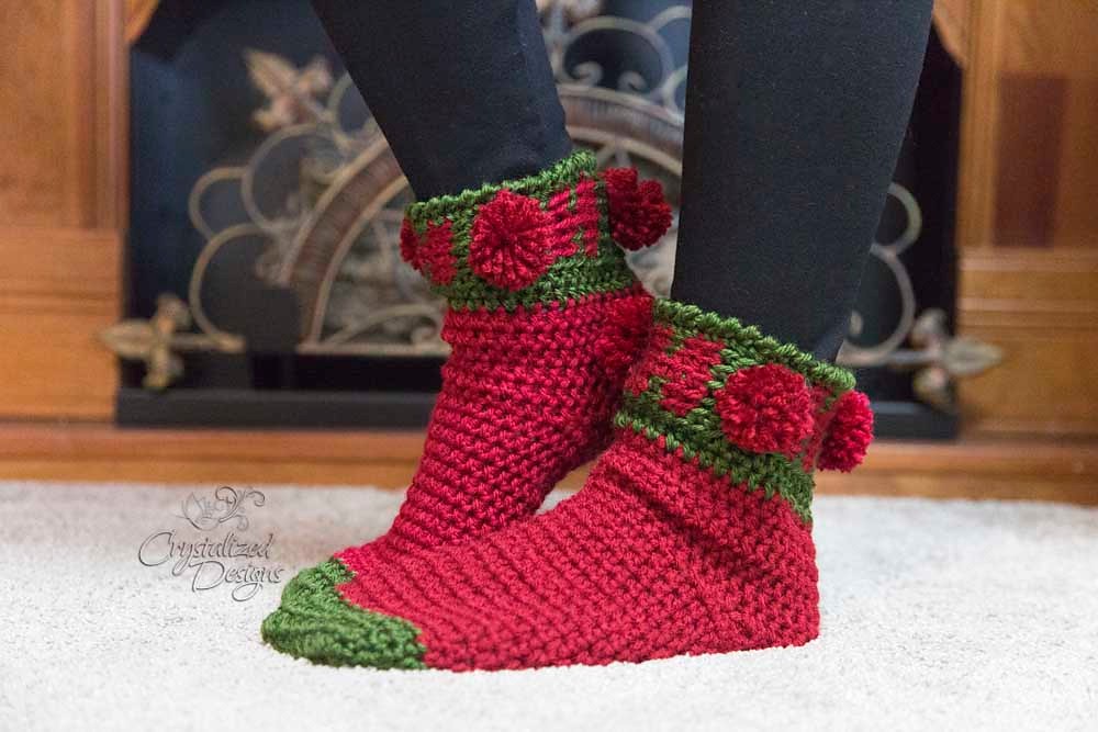 Free Crochet Ho Ho Ho Socks