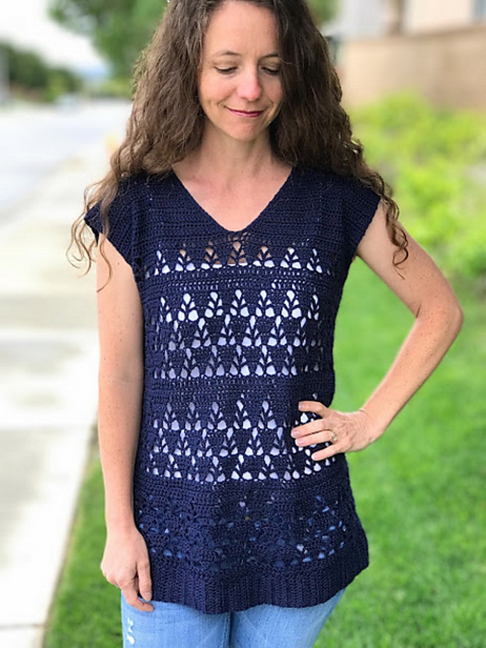 Free Crochet Lunar Lace Tunic