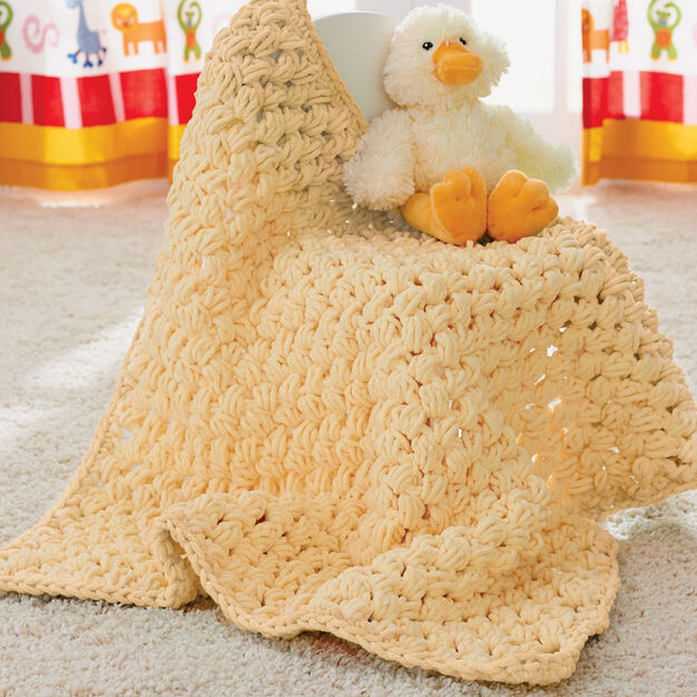 Free Crochet Puffy Baby Blanket