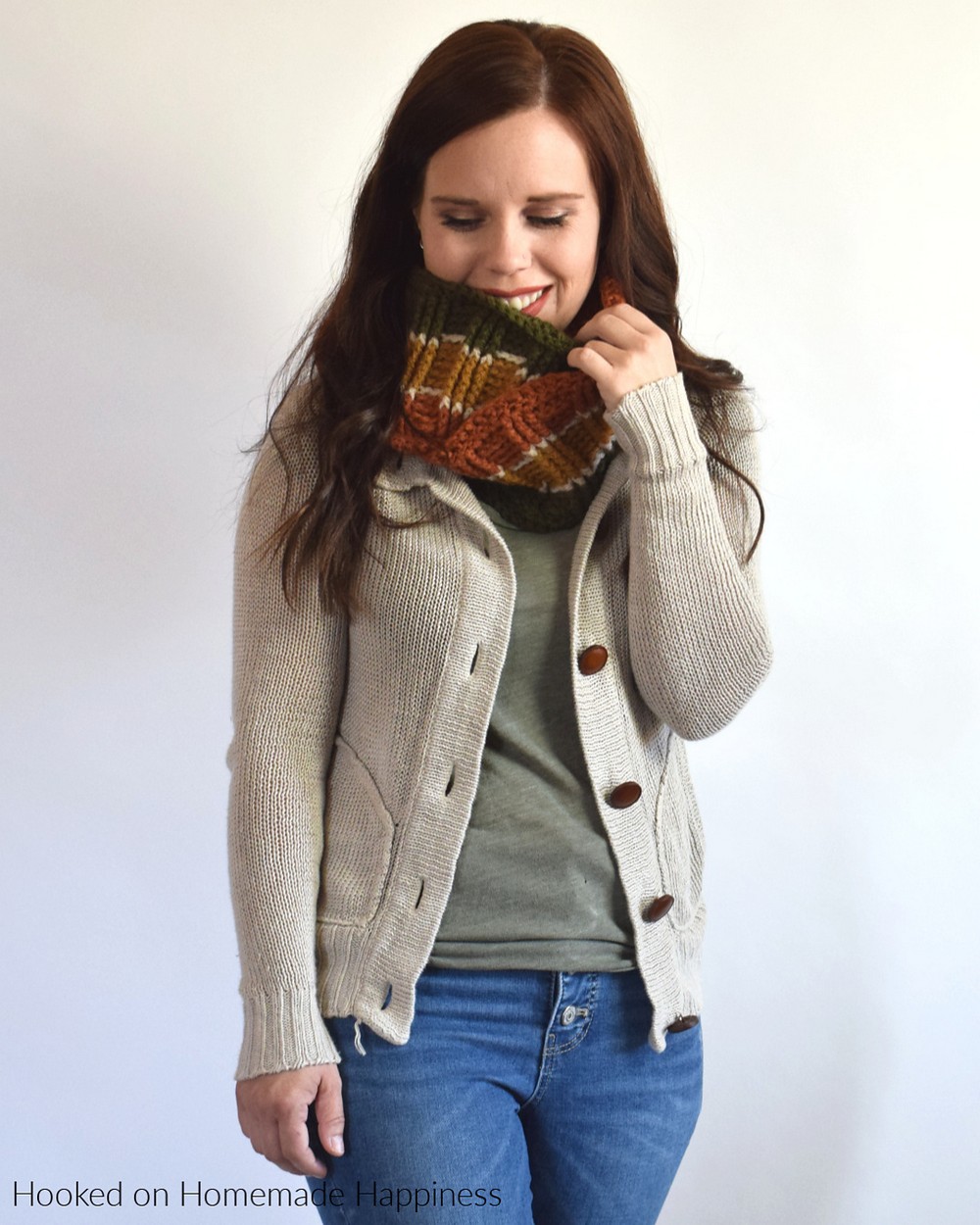 Free Crochet Ribbed Infinity Scarf