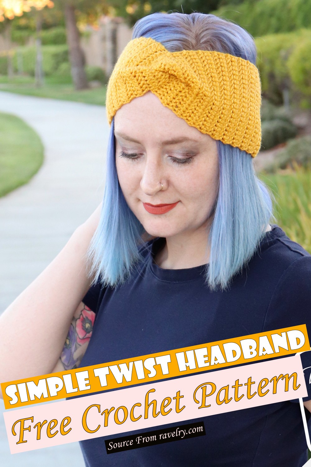 Free Crochet Simple Twist Headband