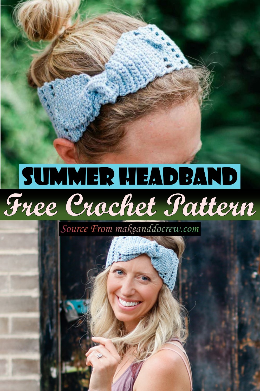 Free Crochet Summer Headband Pattern
