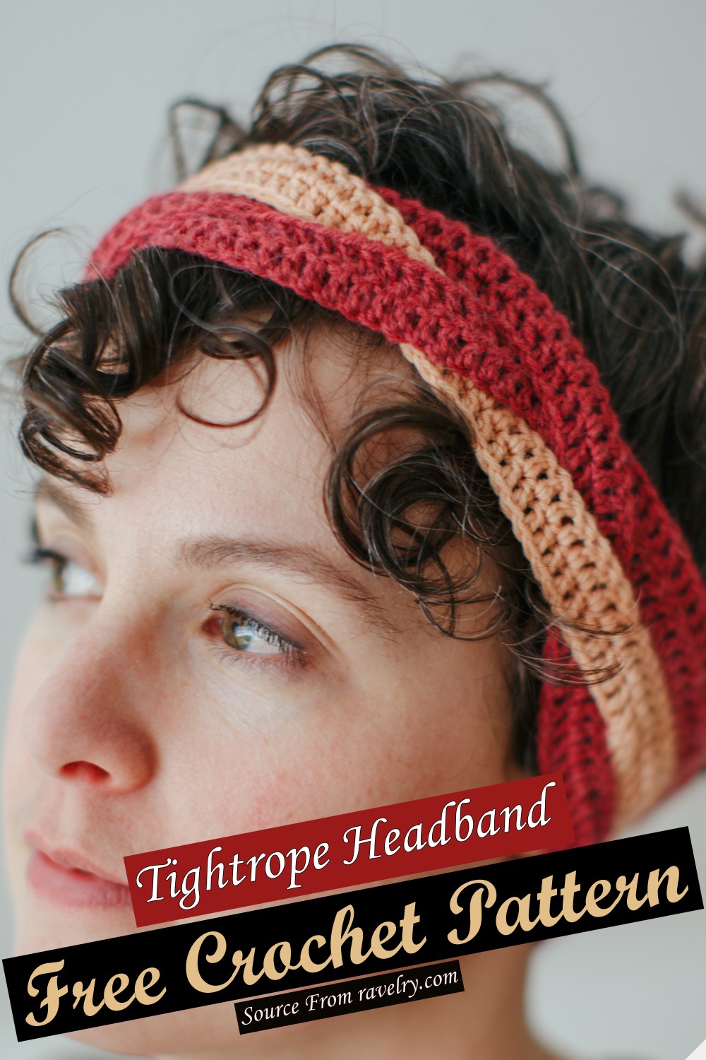 Free Crochet Tightrope Headband