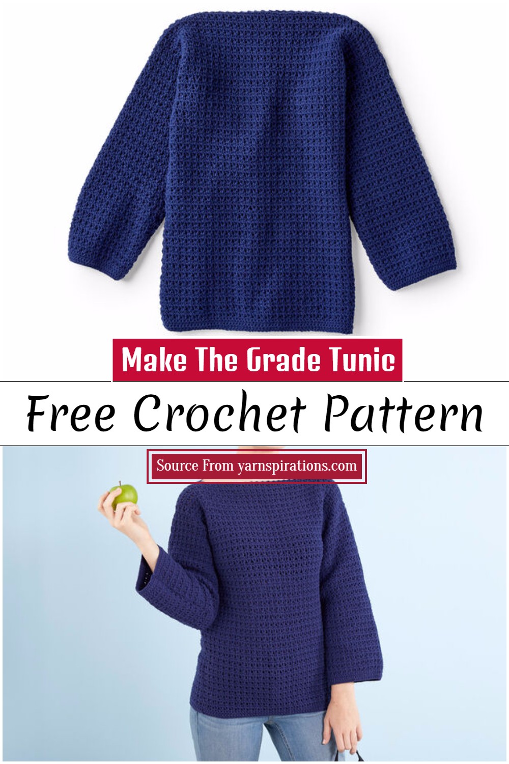 Make The Grade Crochet Tunic Pattern
